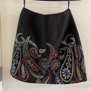 Ted Baker Embroidered Mini Skirt (0 XS)